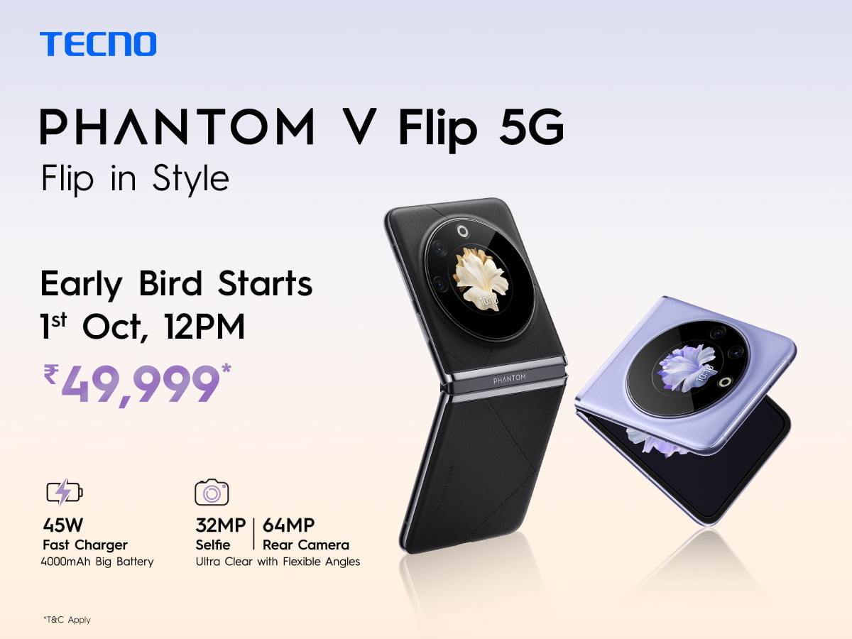 TECNO Introduces its First Flip Phone in Sub-50K Segment: PHANTOM V FLIP 5G