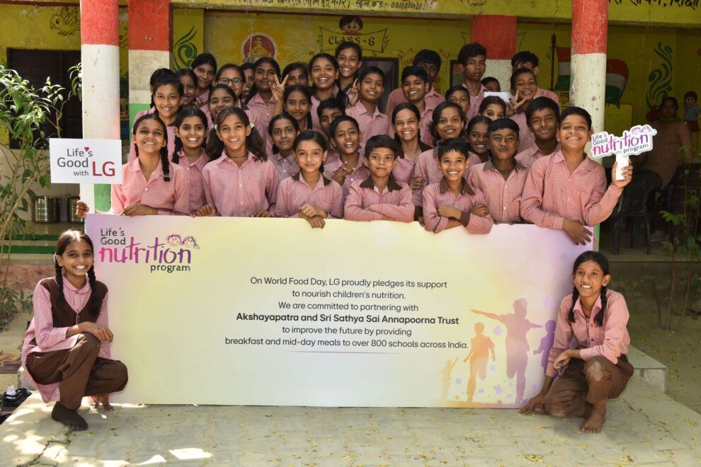 LG India Launches "Life's Good Nutrition Program" in Collaboration with Akshaya Patra and Annapoorna Trust