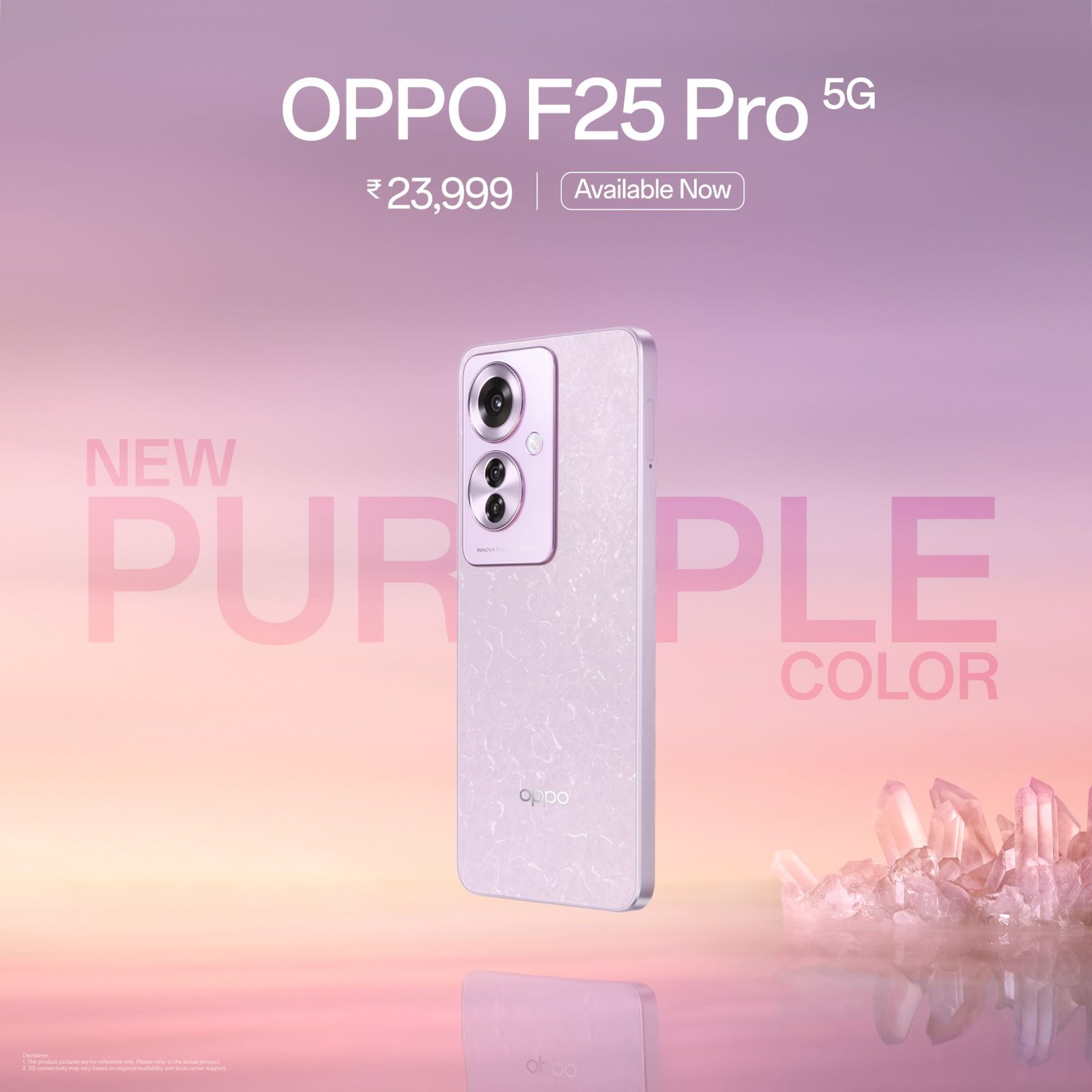 OPPO F25 Pro 5G Launches New Coral Purple Variant